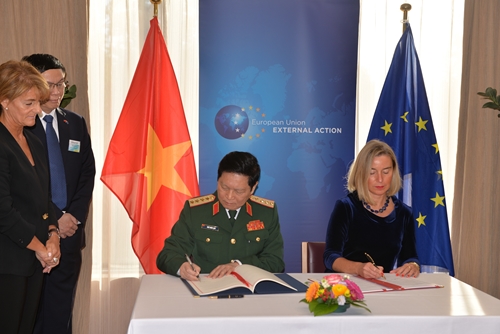 Bước đột phá trong hợp tác quốc phòng Việt Nam-Liên minh châu Âu